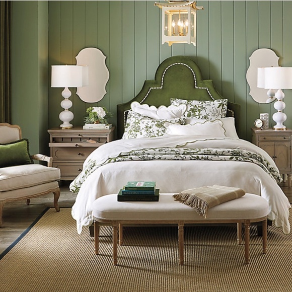 Ballard Designs Jardin Toile Bedskirt ~ Twin - Picture 2 of 3